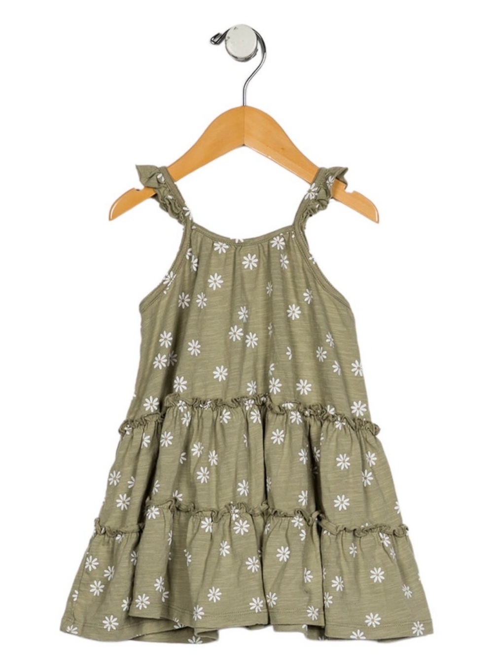 Rylee+Cru Olive Green Daisy Sundress